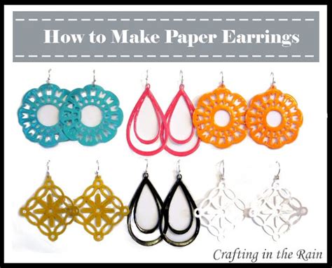 how to make paper earrings and why paper is often used for crafting